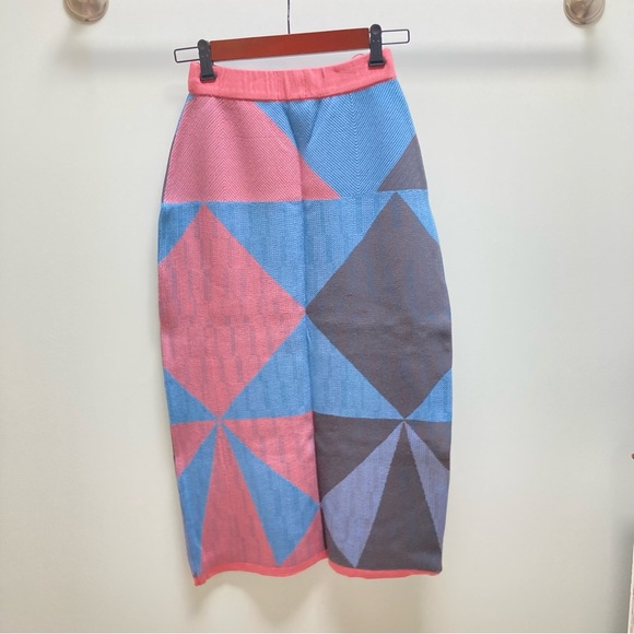 NWT Anthropologie Midi Skirt Ekaterina Kukhareva for Made in Kind sezane - Picture 5 of 8